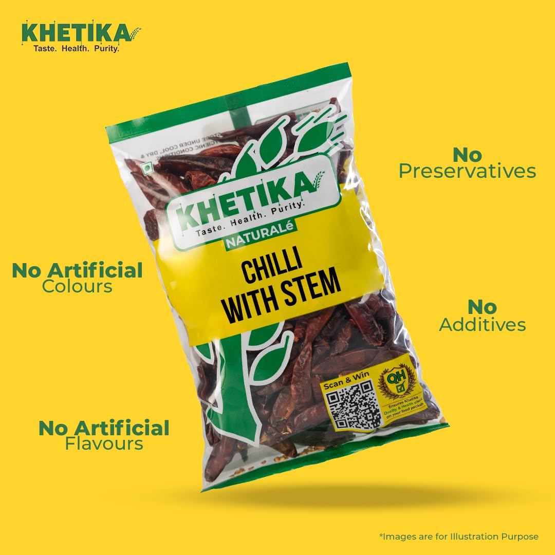 Khetika Naturale Chilli Whole With Stems