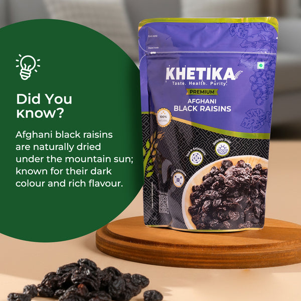 Khetika Premium Afghani Black Raisin