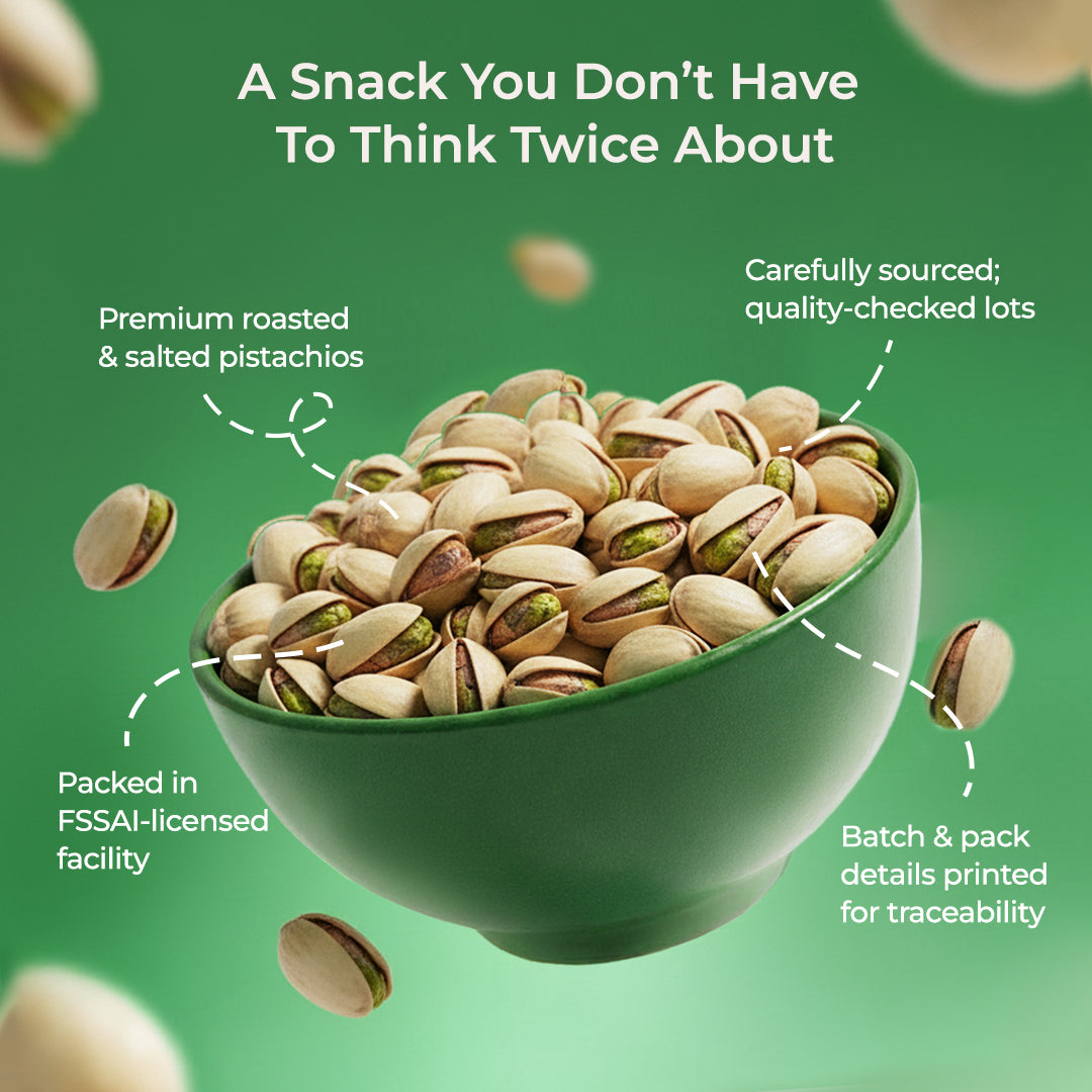 Khetika Premium Roasted &amp; Salted Pistachios