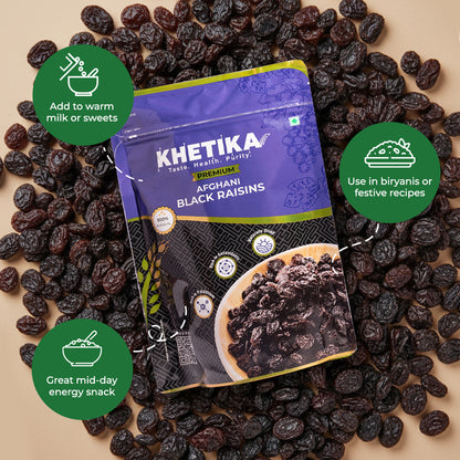 Khetika Premium Afghani Black Raisin