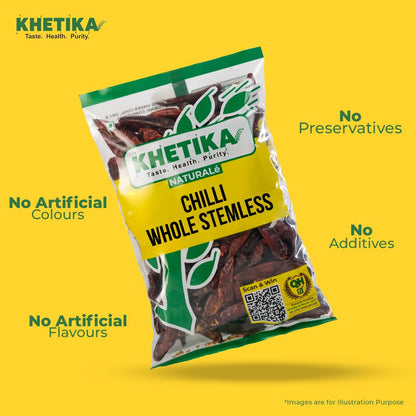 Khetika Naturale Chilli Whole Stemless