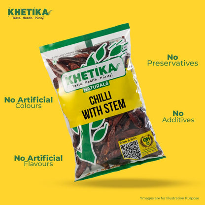 Khetika Naturale Chilli Whole With Stems