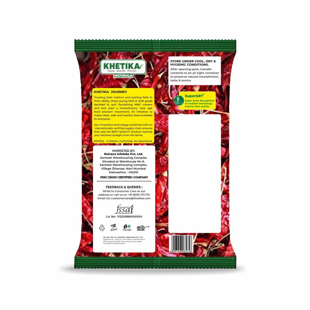 Khetika Naturale Chilli Whole With Stems