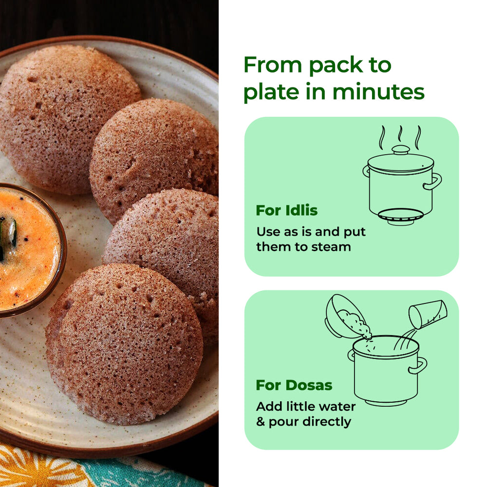 Khetika Ragi Idli Dosa Batter