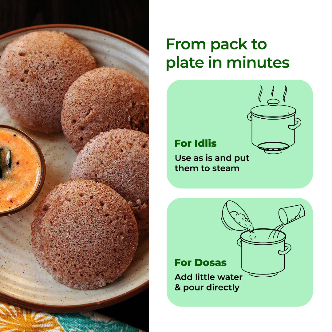 Khetika Ragi Idli Dosa Batter