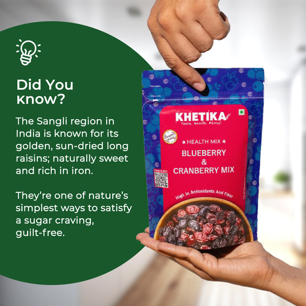 Khetika Premium Cranberry and Blueberry Mix