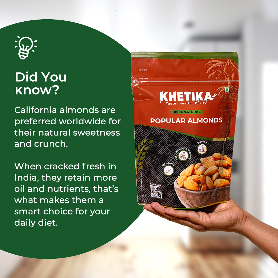 Khetika 100% Natural Popular Almonds