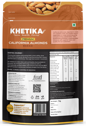 Khetika Premium California Almond