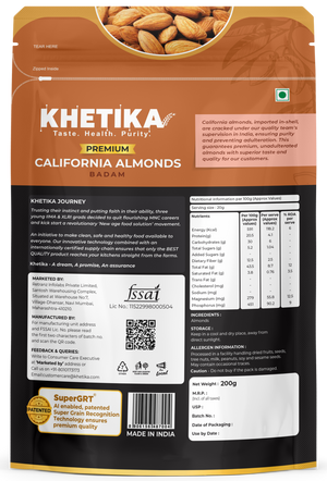 Khetika Premium California Almond