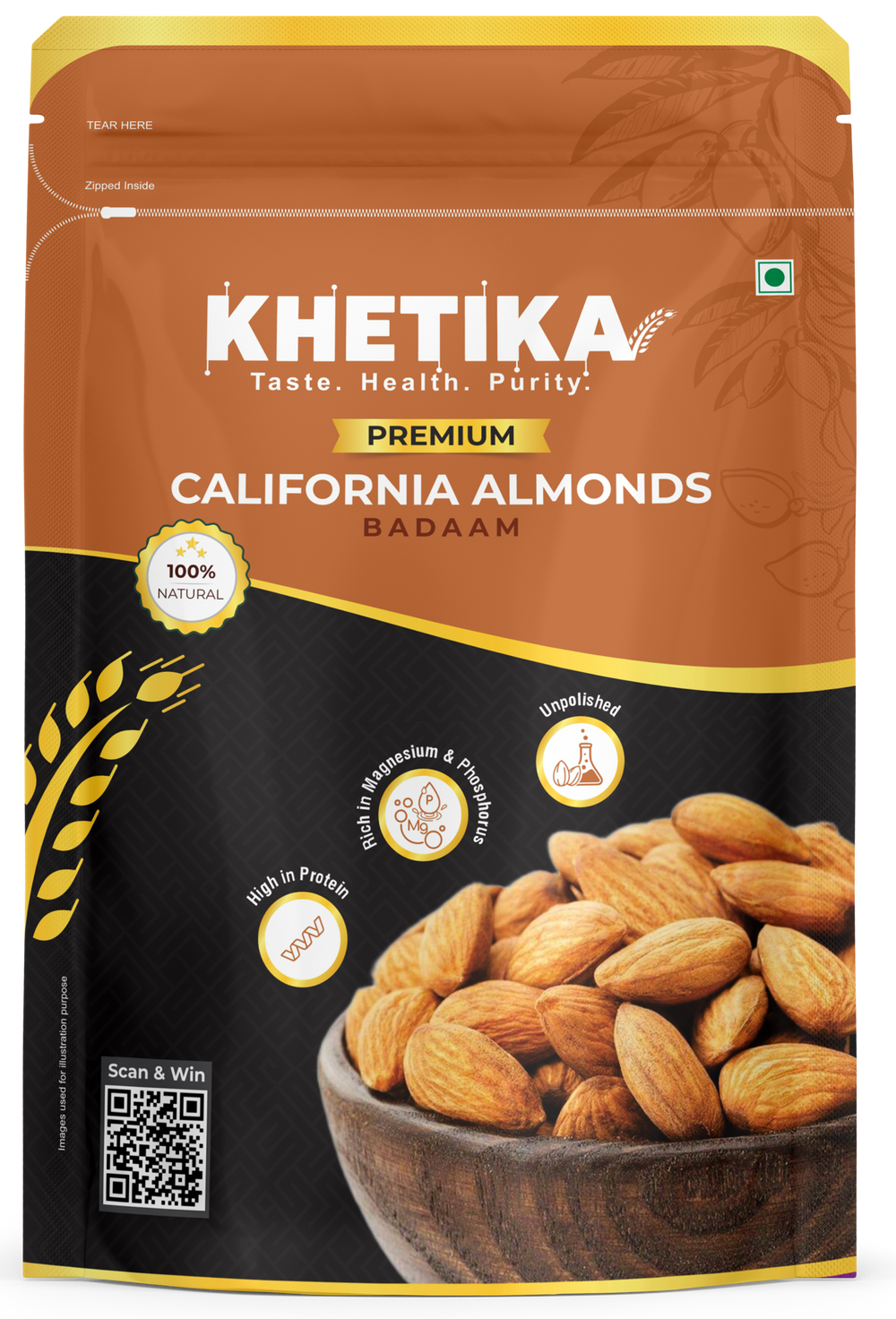 Khetika Premium California Almond