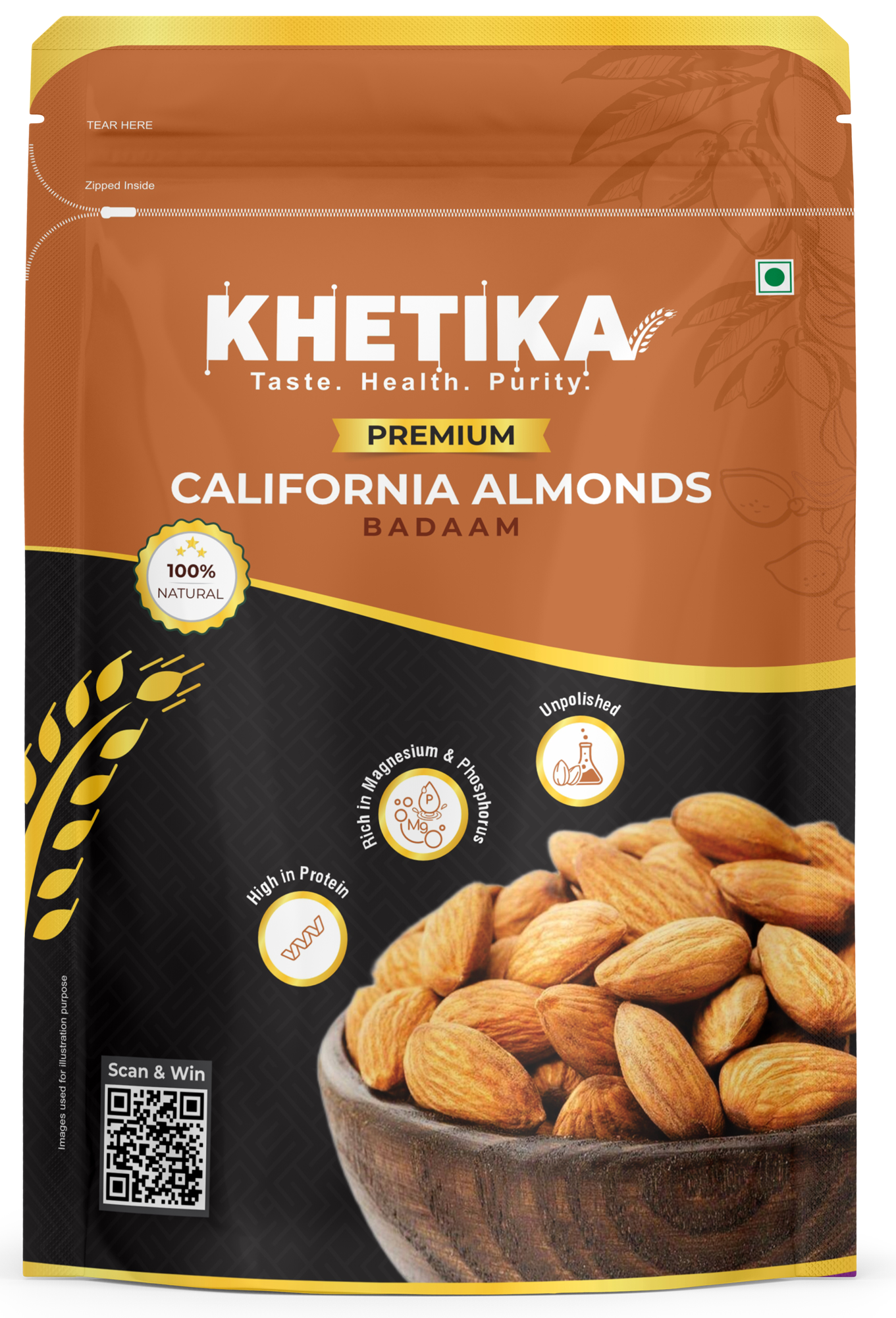 Khetika Premium California Almond