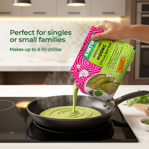Khetika Sprouted Moong Chilla Batter